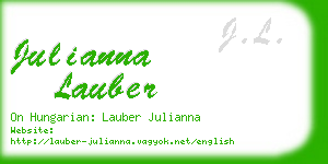 julianna lauber business card